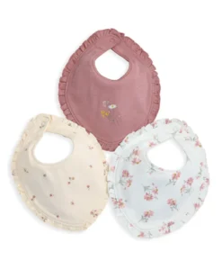 Floral Frill Bibs (Pack of 3)
