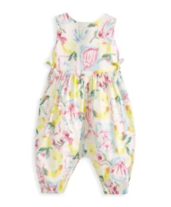 Floral Lemon Romper