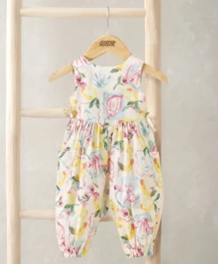 Floral Lemon Romper
