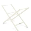 Folding Moses Basket Stand - White