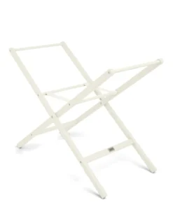 Folding Moses Basket Stand - White