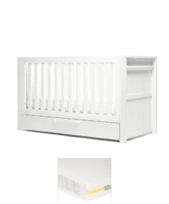 Franklin Cotbed & Essential Airflow Pocket Spring Mattress Bundle - White Wash