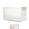 Franklin Cotbed & Luxury Hybrid Twin Mattress Bundle - White Wash