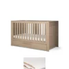 Franklin Cotbed & Luxury Hybrid Twin Mattress Bundle - Oak