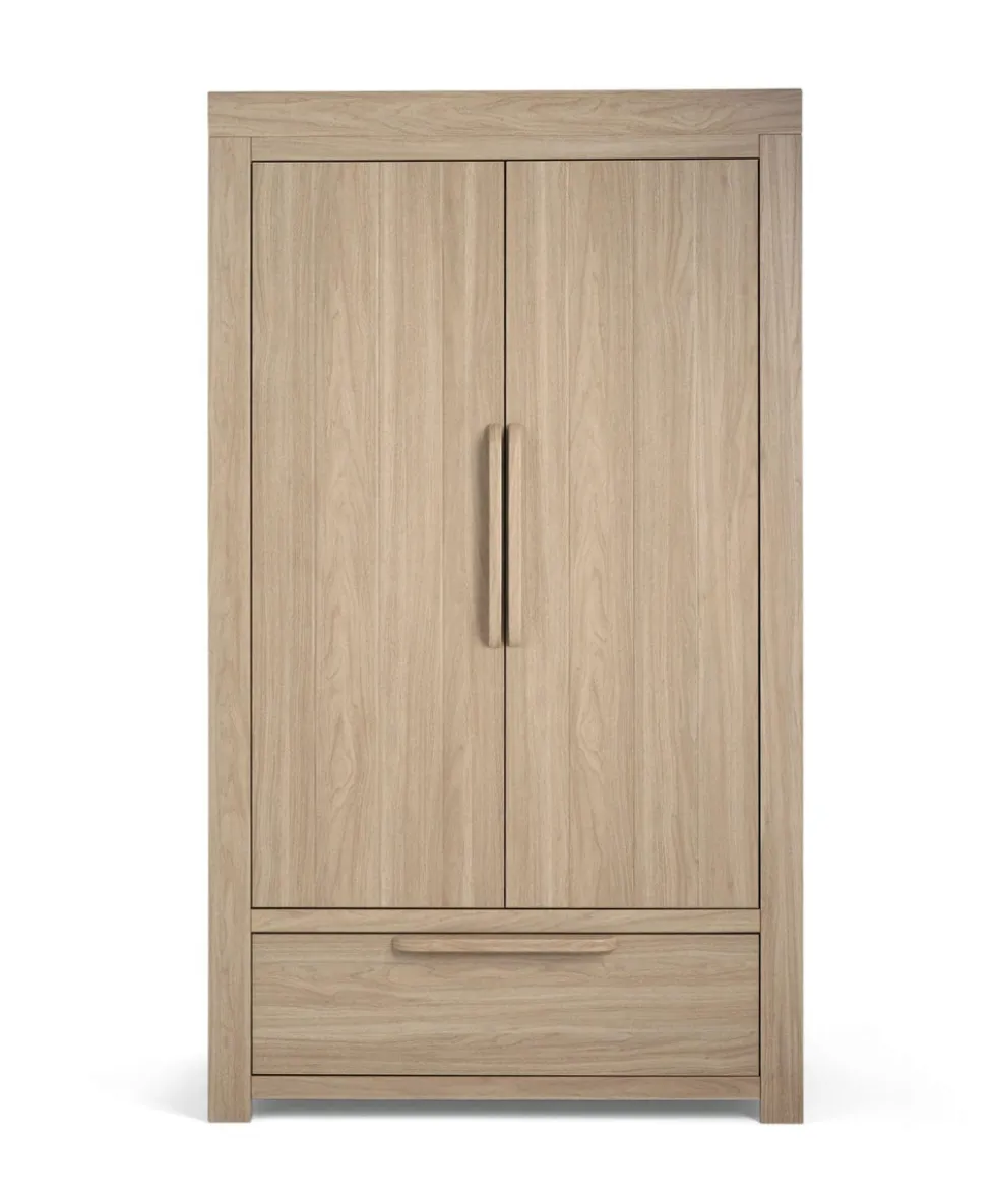 Franklin 3 Piece Cotbed Range with Dresser Changer & Double Wardrobe - Oak