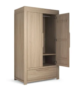 Franklin 3 Piece Cotbed Range with Dresser Changer & Double Wardrobe - Oak