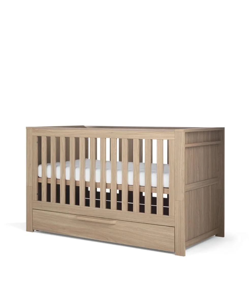 Franklin 2 Piece Cotbed Set with Dresser Changer - Oak
