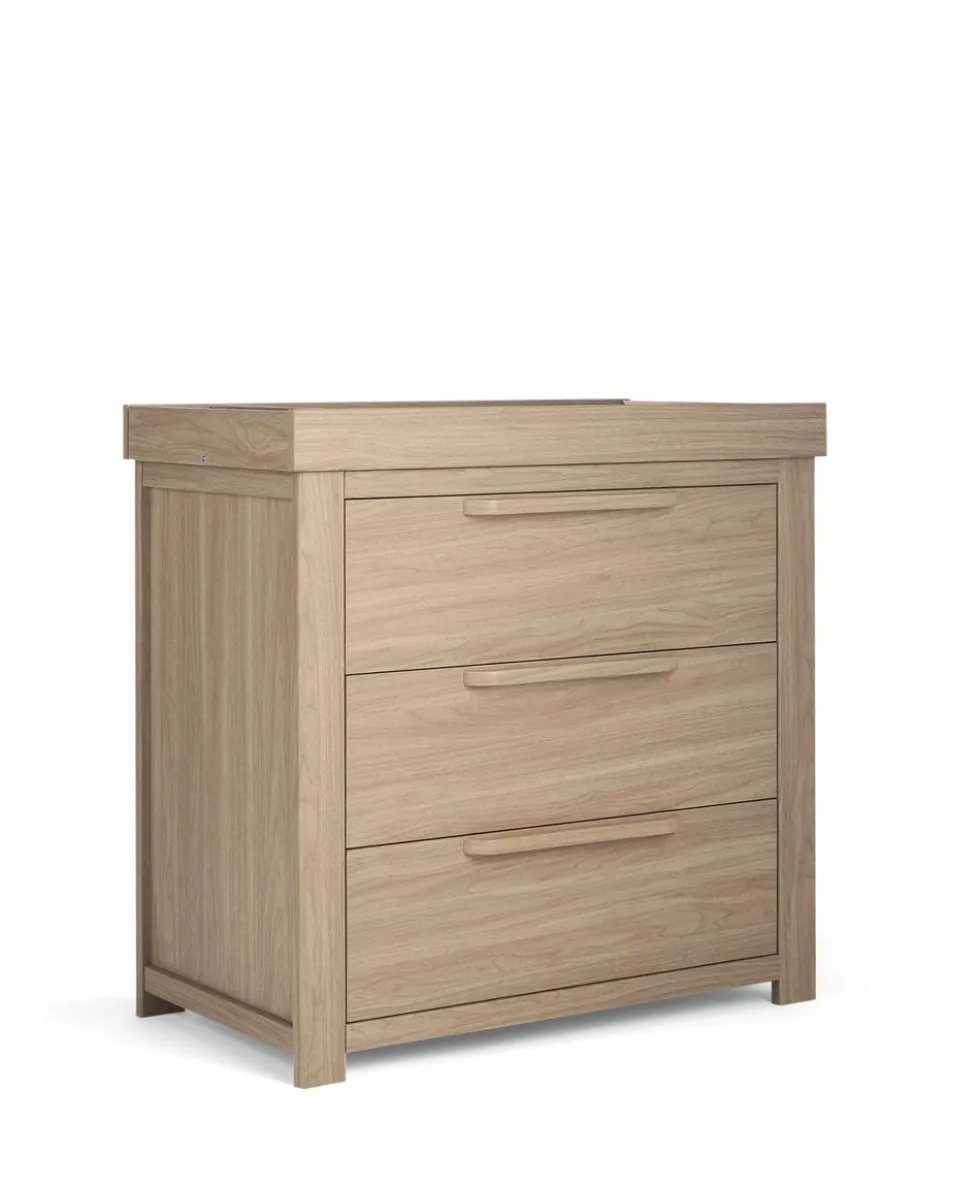Franklin 2 Piece Cotbed Set with Dresser Changer - Oak