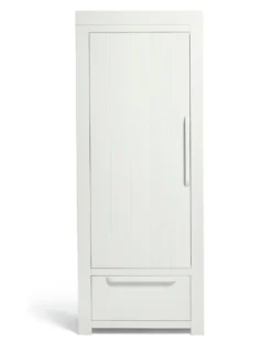 Franklin Single Nursery Wardrobe - White Wash