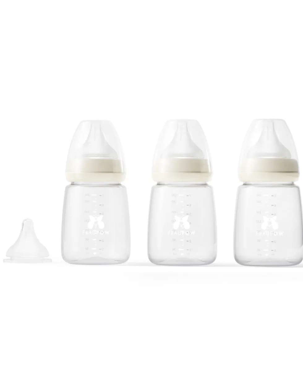 Fraupow Combi-Feed Baby Bottles - (Pack of 3)