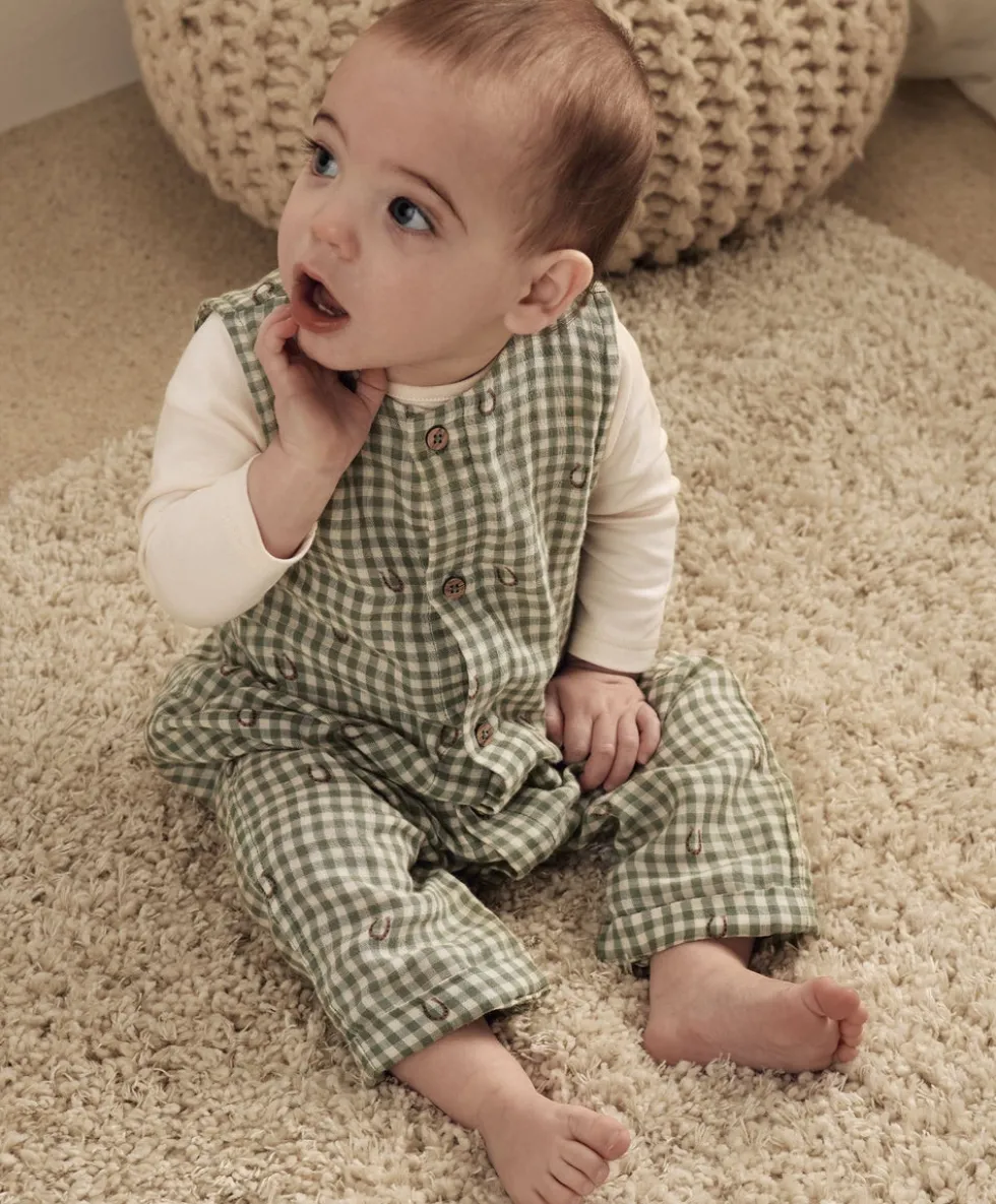 Gingham Romper & Bodysuit