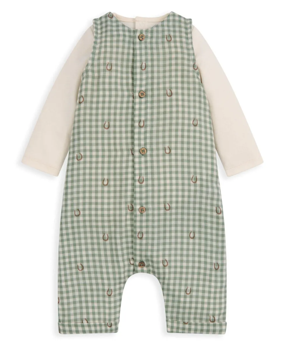 Gingham Romper & Bodysuit