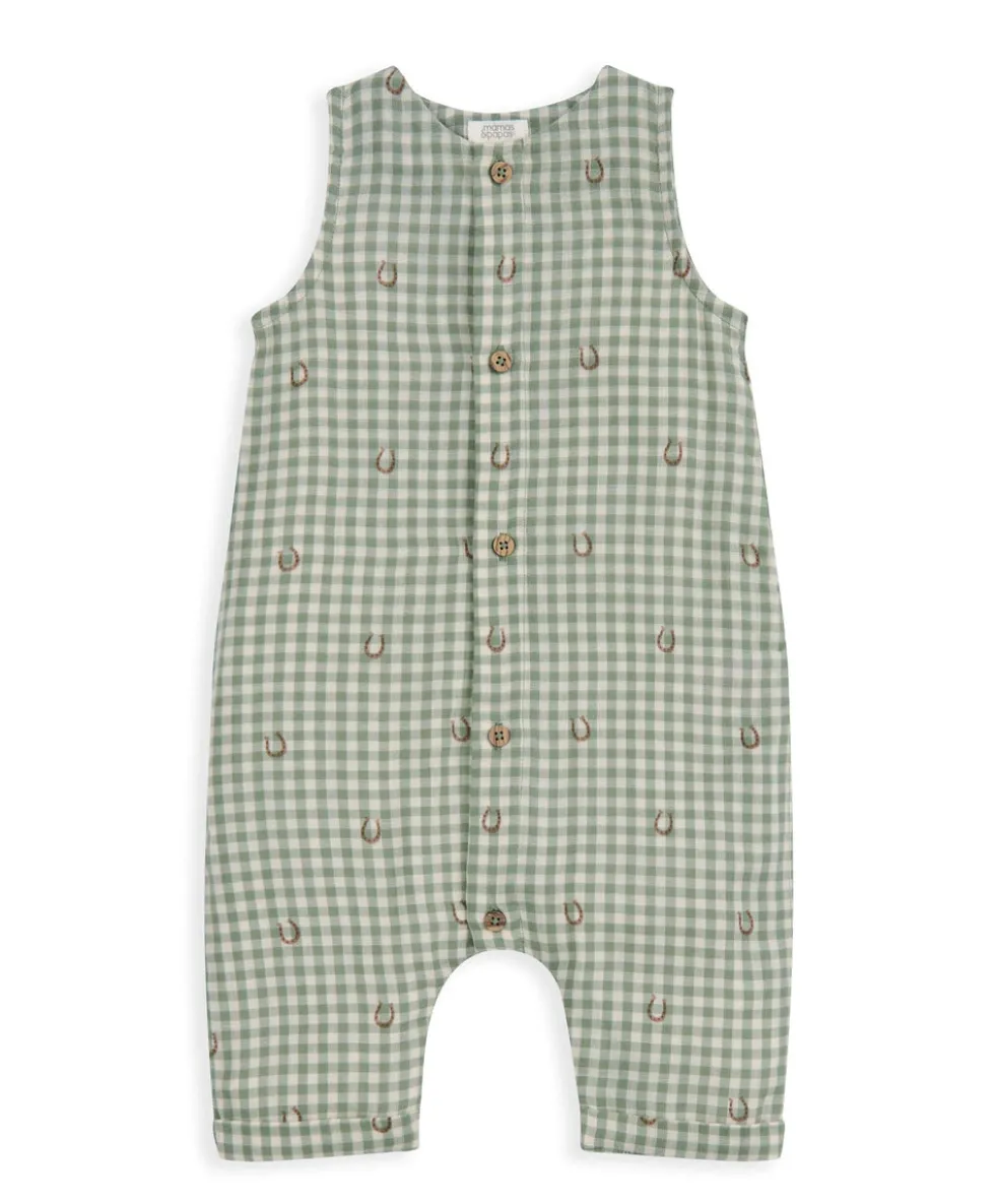 Gingham Romper & Bodysuit