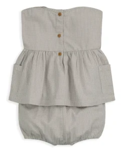 Gingham Top & Shorts Outfit Set