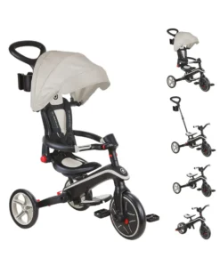 Globber Explorer Trike Foldable 4 in 1 - Taupe