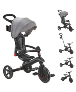 Globber Explorer Trike Foldable 4 in 1 - Black
