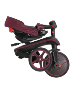 Globber Explorer Trike Foldable 4in1 - Burgundy