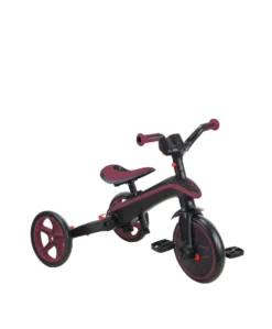 Globber Explorer Trike Foldable 4in1 - Burgundy