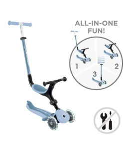 Globber Go Up Active Lights Eco - Blueberry