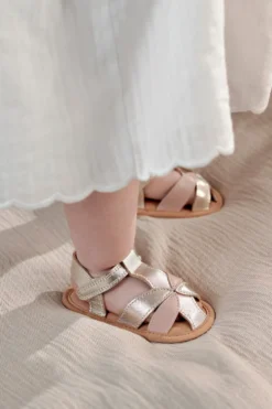 Gold Metallic Sandals