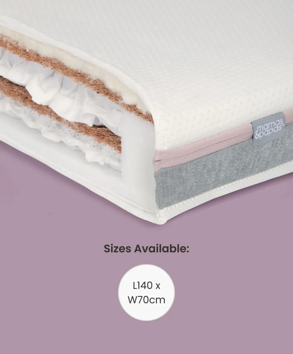 Hampden Cotbed & Luxury Hybrid Twin Cotbed Mattress Bundle - Cashmere