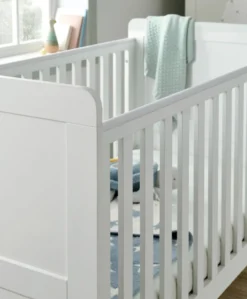 Hampden Cotbed & Premium Pocket Spring Cotbed Mattress Bundle - White
