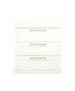 Hampden Nursery Bundle with Lua Bedside Crib (6 Piece) – White
