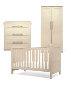Hampden 3 Piece Cotbed Range with Dresser Changer & Wardrobe - Cashmere