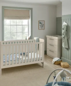 Hampden 2 Piece Cotbed Set with Dresser Changer - Cashmere