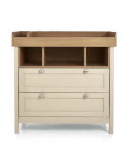Harwell Nursery Bundle with Lua Bedside Crib (6 Piece) – Cashmere