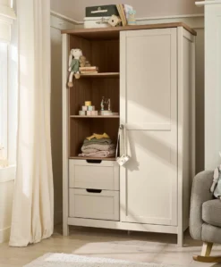 Harwell Nursery Bundle with Lua Bedside Crib (6 Piece) – Cashmere