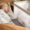 Harwell Nursery Bundle with Lua Bedside Crib (6 Piece) – White