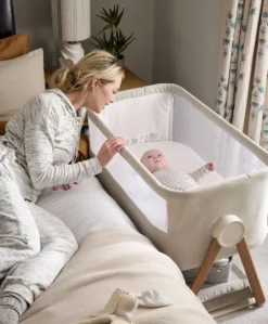 Harwell Nursery Bundle with Lua Bedside Crib (6 Piece) – White
