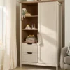 Harwell 3 Piece Small Cotbed Range with Dresser Changer & Wardrobe - Cashmere