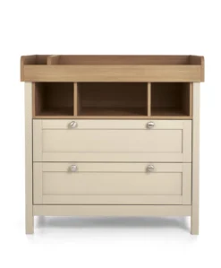Harwell 3 Piece Small Cotbed Range with Dresser Changer & Wardrobe - Cashmere