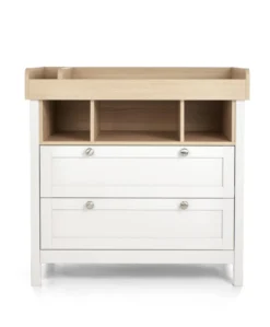 Harwell 2 Piece Small Cotbed Set with Dresser Changer - White