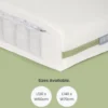 Harwell Small Cotbed Bundle with Premium Pocket Spring Small Cotbed & Cot Mattress - Cashmere