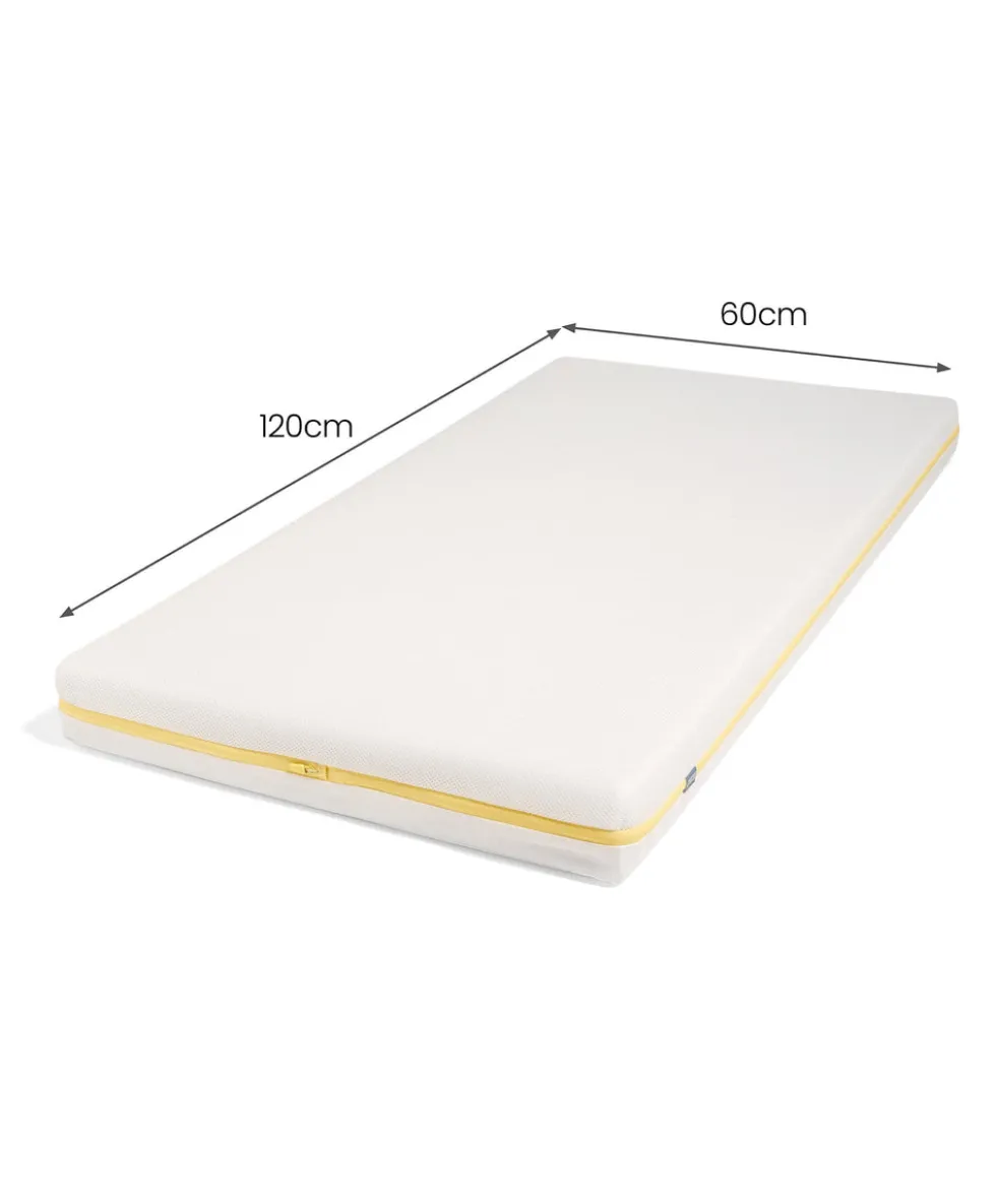 Harwell Small Cotbed Bundle with Essential Airflow Pocket Spring Small Cotbed & Cot Mattress - Cashmere