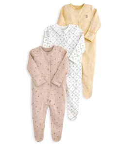 Heritage Floral Sleepsuits (Pack of 3)