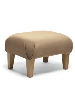 Hilson Nursing Chair & Footstool Set - Mocha Velvet