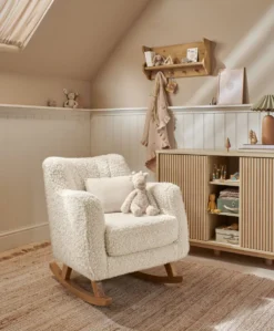 Hilston Nursing Chair - Snow Teddy