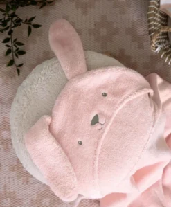Hooded Baby Towel - Pink Bunny