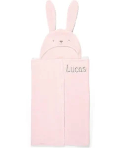Hooded Baby Towel - Pink Bunny