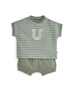 Horseshoe T-Shirt & Shorts Outfit Set