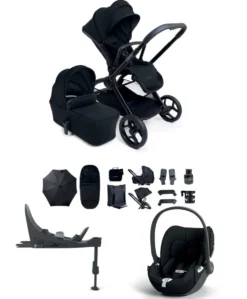iCandy Core 2 Pushchair Bundle With Cybex Cloud T Car Seat & Base - Black