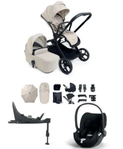 iCandy Core 2 Pushchair Bundle With Cybex Cloud T Car Seat & Base - Sandstone