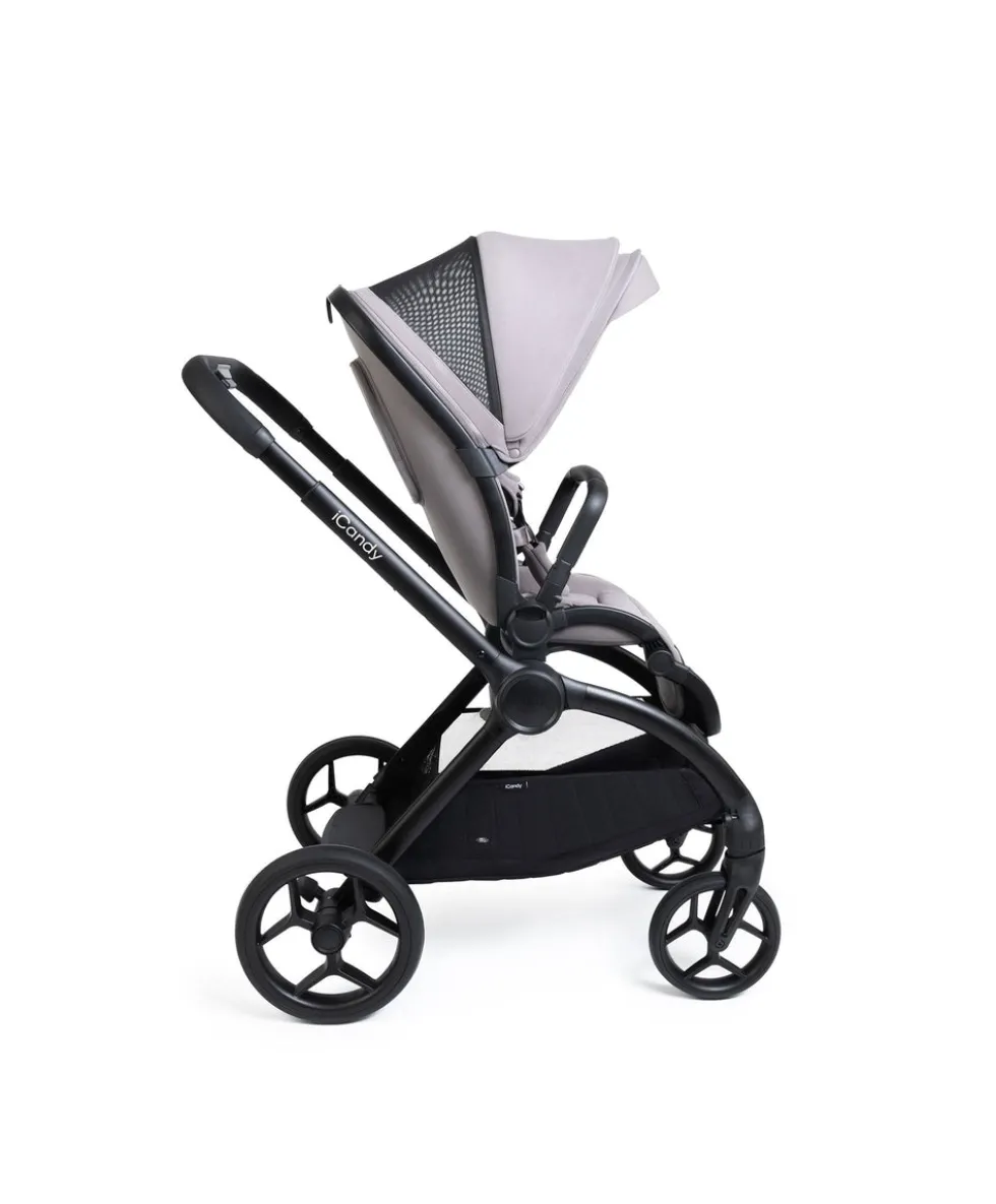 iCandy Core 2 Pushchair Bundle With Cybex Cloud T+ Car Seat & Base - Storm Grey