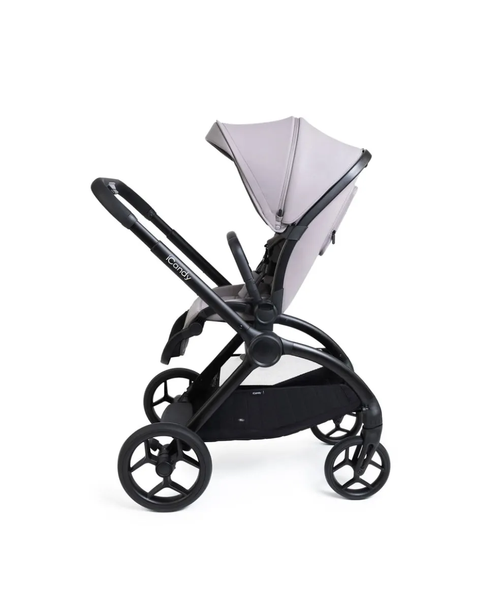 iCandy Core 2 Pushchair Bundle With Cybex Cloud T+ Car Seat & Base - Storm Grey