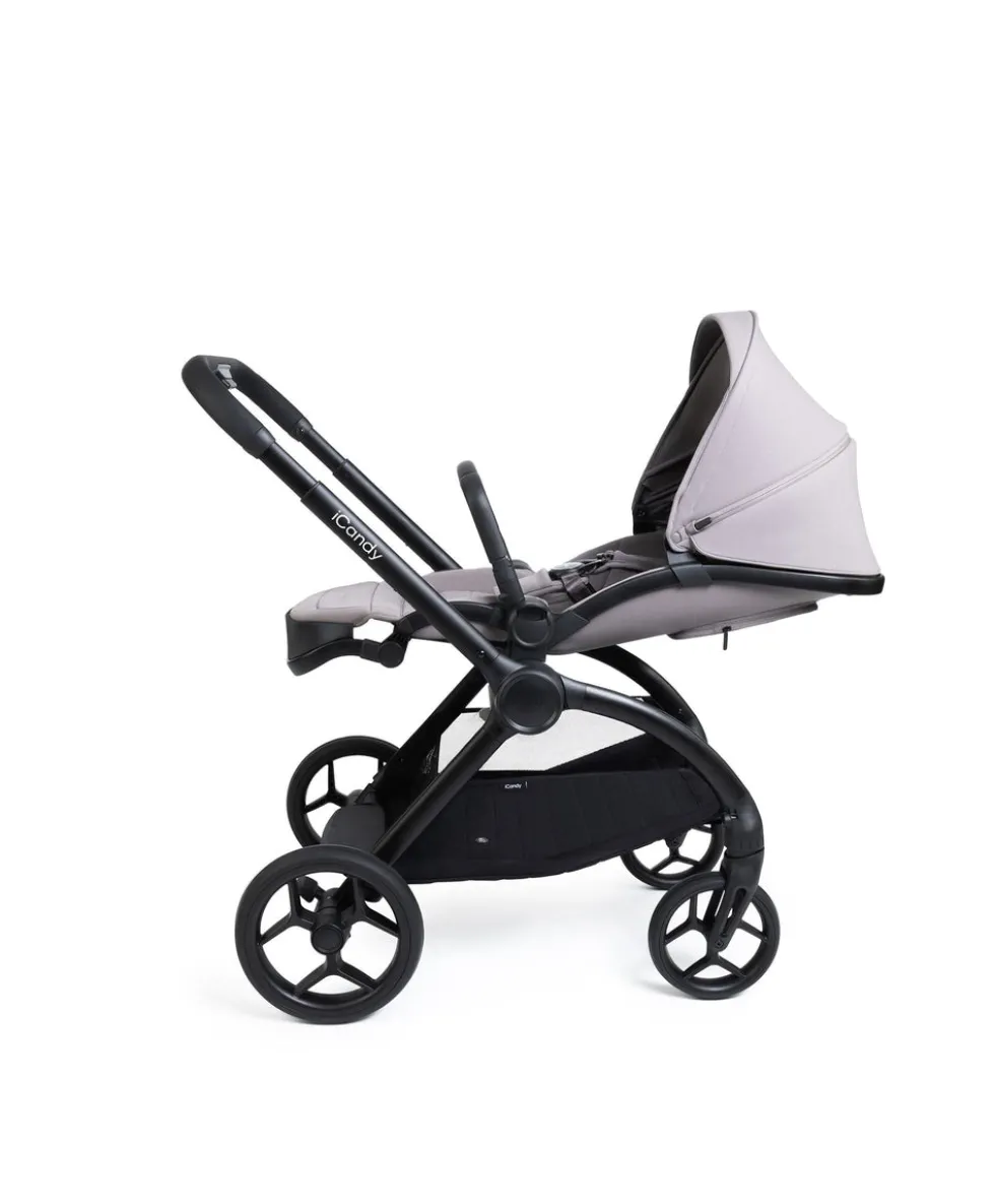 iCandy Core 2 Pushchair Bundle With Cybex Cloud T+ Car Seat & Base - Storm Grey