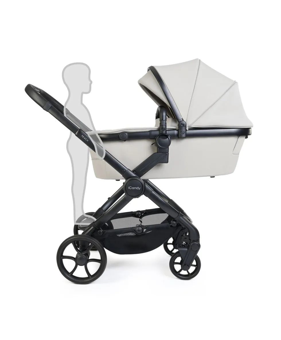 iCandy Peach 8 Complete Bundle with Cocoon 360 Car Seat - Taupe